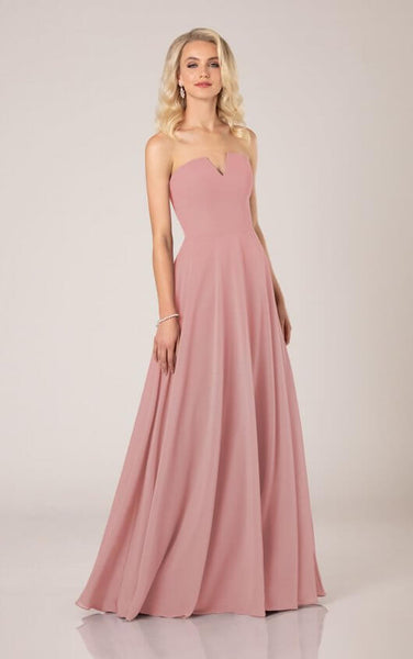 Millennial pink bridesmaid on sale dress